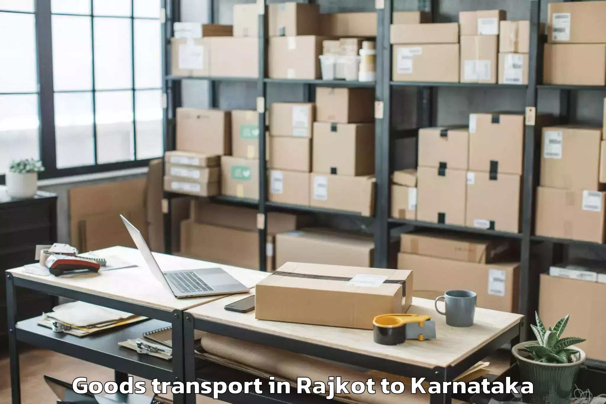 Top Rajkot to Vijayapura Goods Transport Available